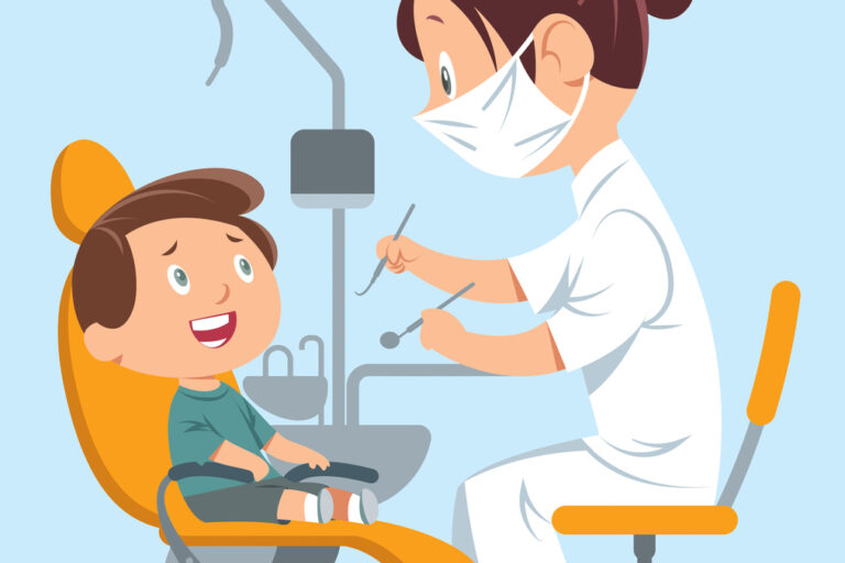 kid dentist vector image