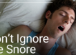 man snoring